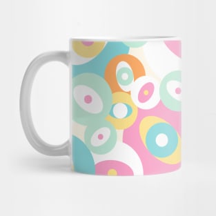 Colorful pastel eyes of cute monsters Mug